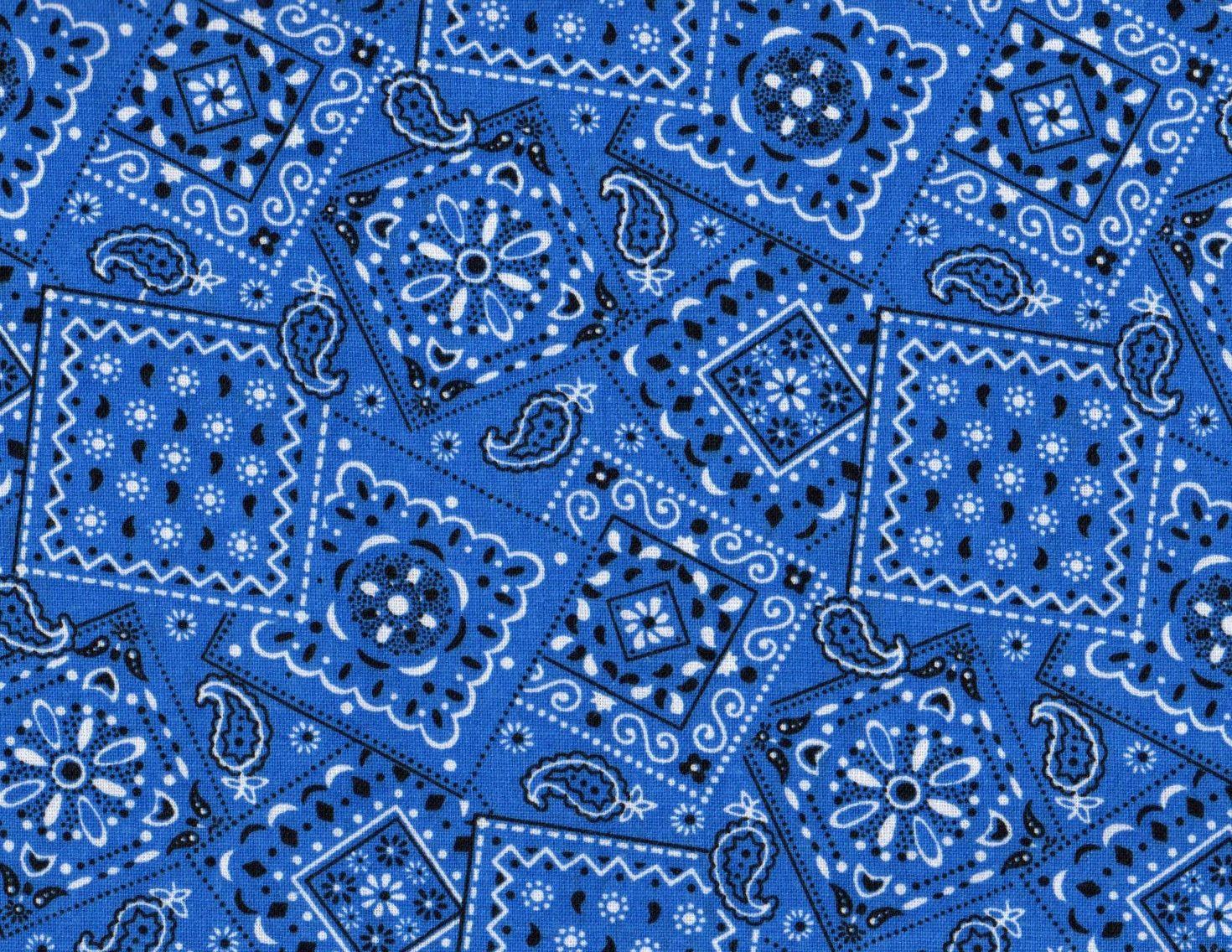 1470x1136 Blue Bandana Wallpaper