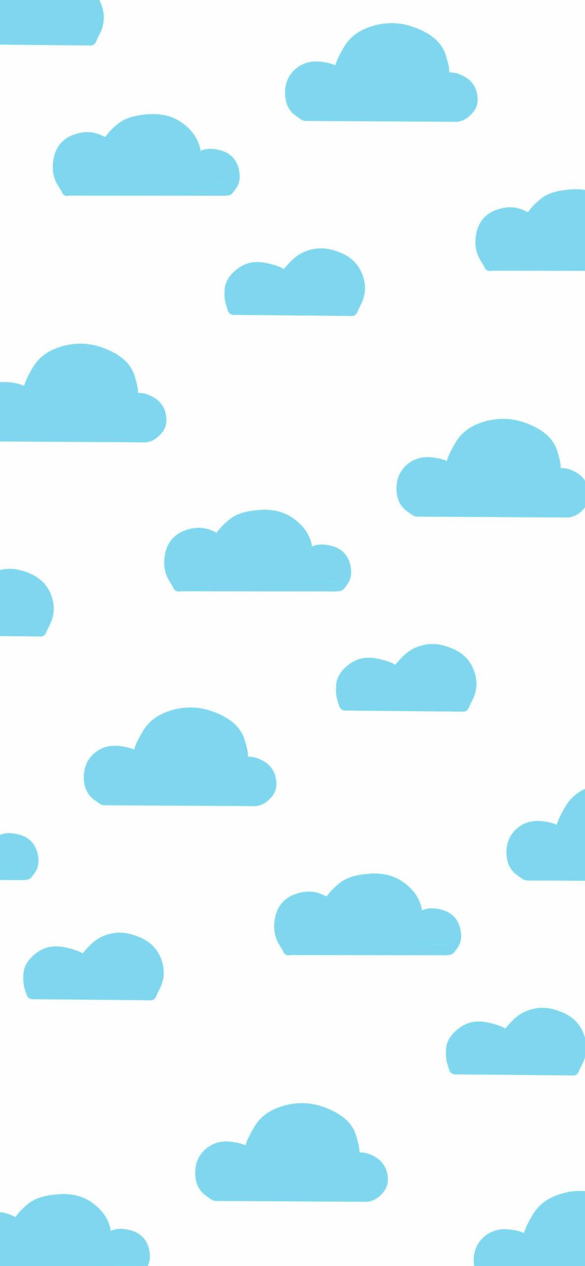 1183x2560 Clouds Pattern Blue Wallpaper Clouds Wallpaper Phone