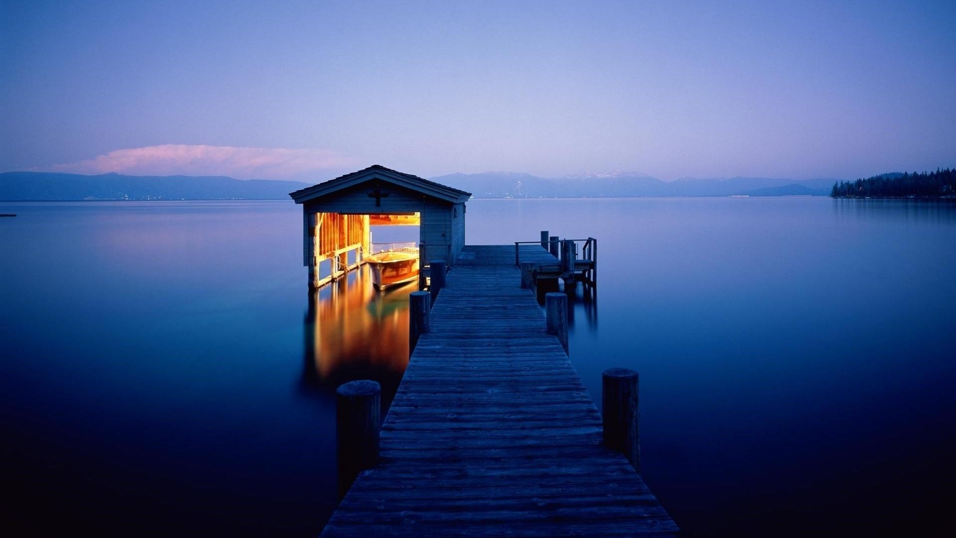1920x1080 Boat House Wallpaper