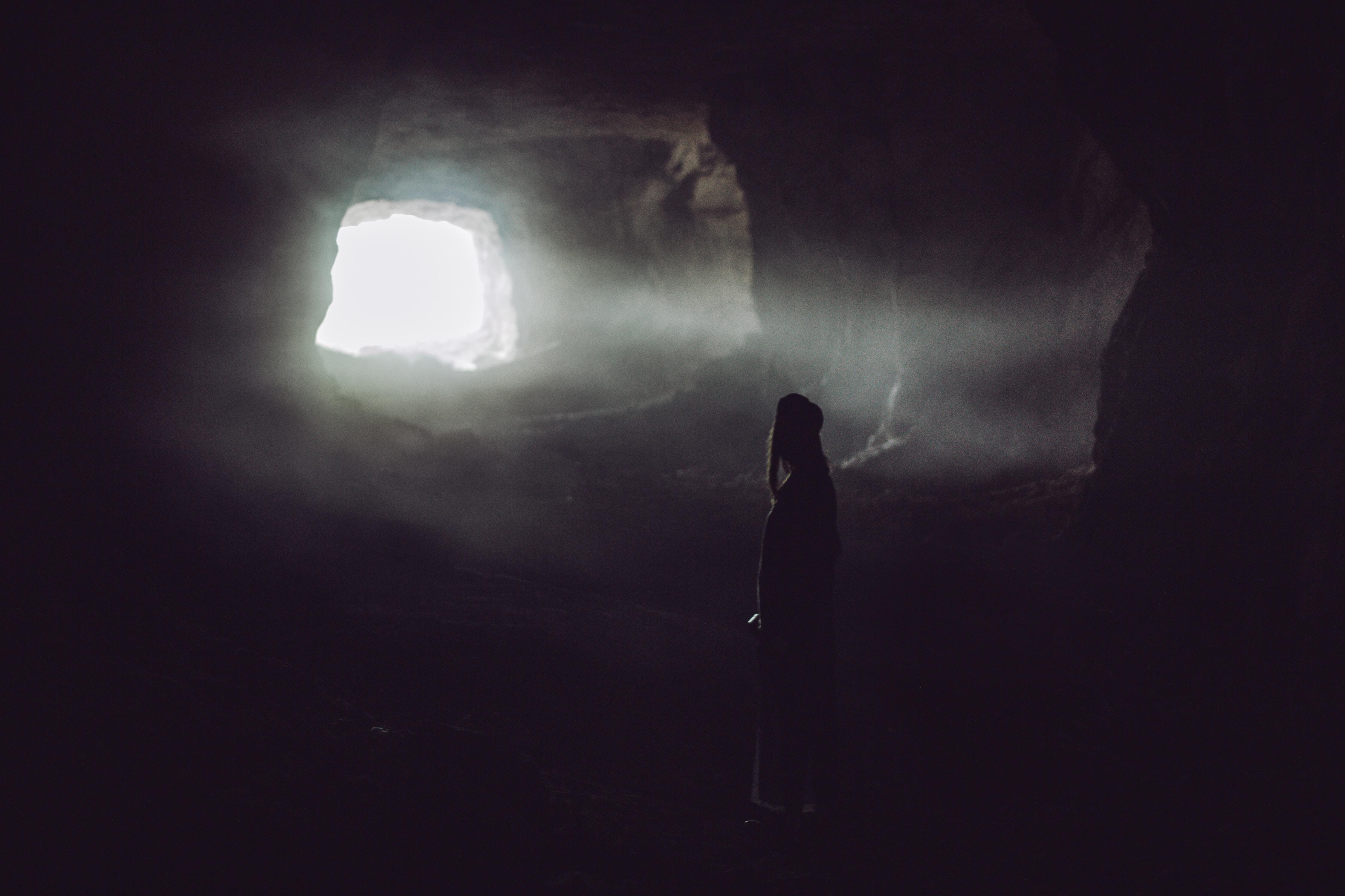 4500x3000 4500x3000 Free image, shadow, scary, woman, dark, darkness, silhouette, cave, abstract, underground, person, light, moody, hole, sunlight, window, female Gallery HD Wallpaper