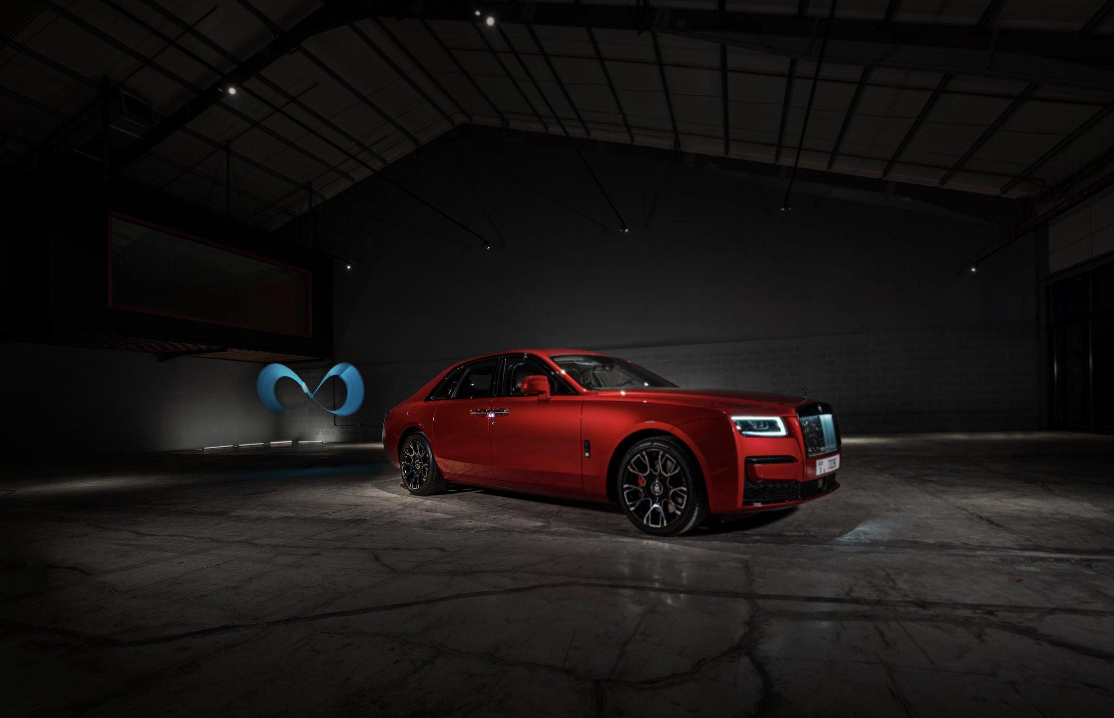2188x1410 Rolls Royce Motor Cars In A #Bespoke Magma Red Hue, #BlackBadge #Ghost Combines The Purity Of #Ghost With The Rebellious Aura Of Black Badge. It Is The Dark Side Of