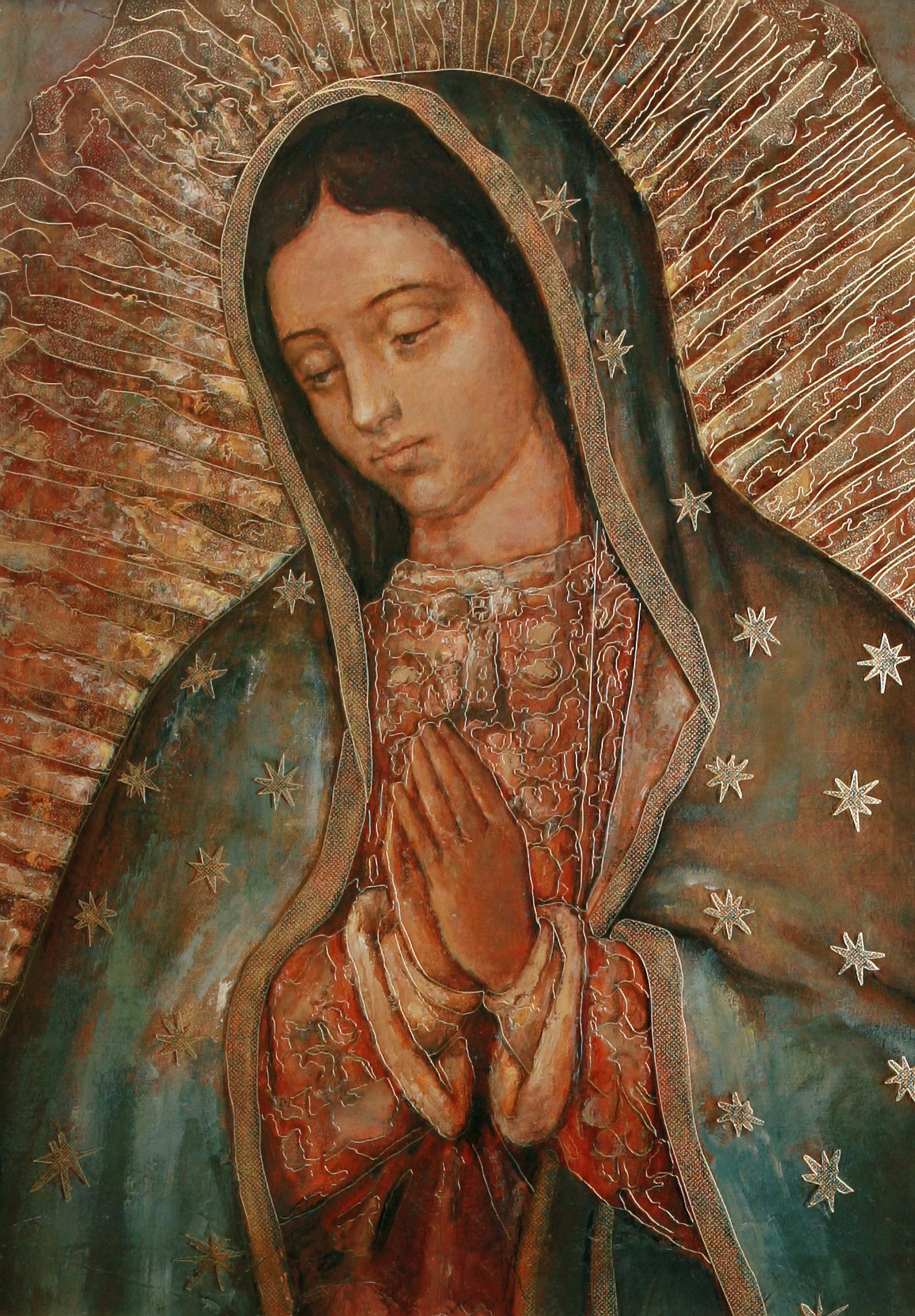 1598x2300 PAINTING OF OUR LADY OF GUADALUPE Basilica San Diego de Alcalá