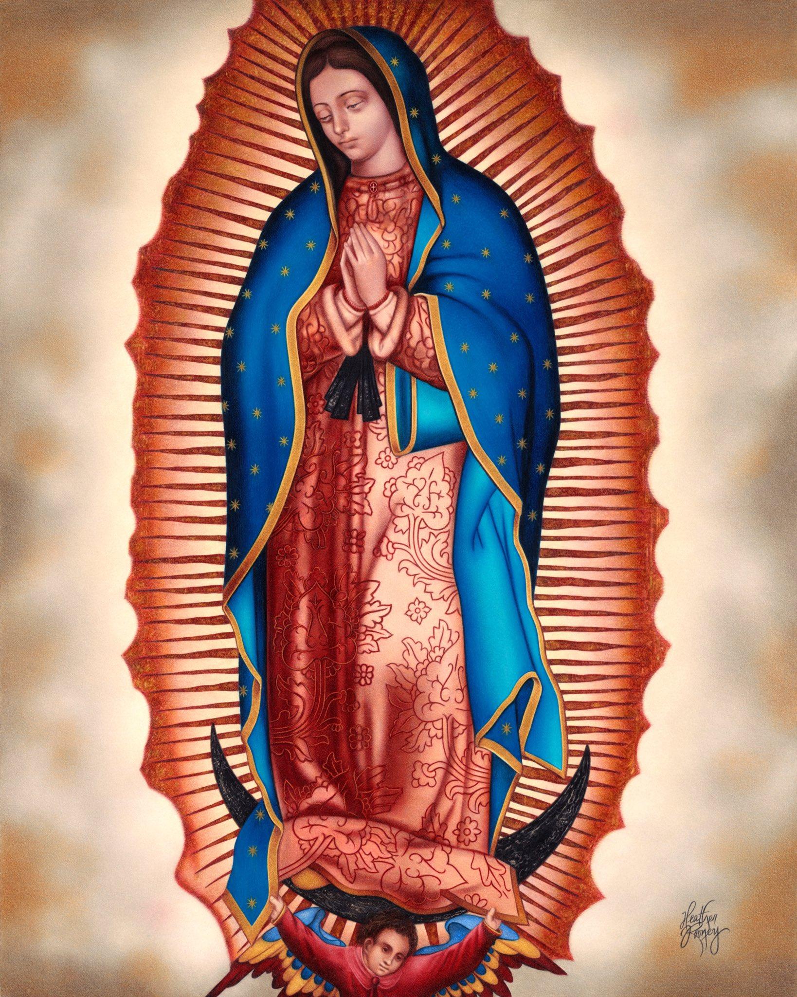 1638x2048 Heather Rooney creating my own rendition of the beautiful, sacred image of Our Lady of Guadalupe