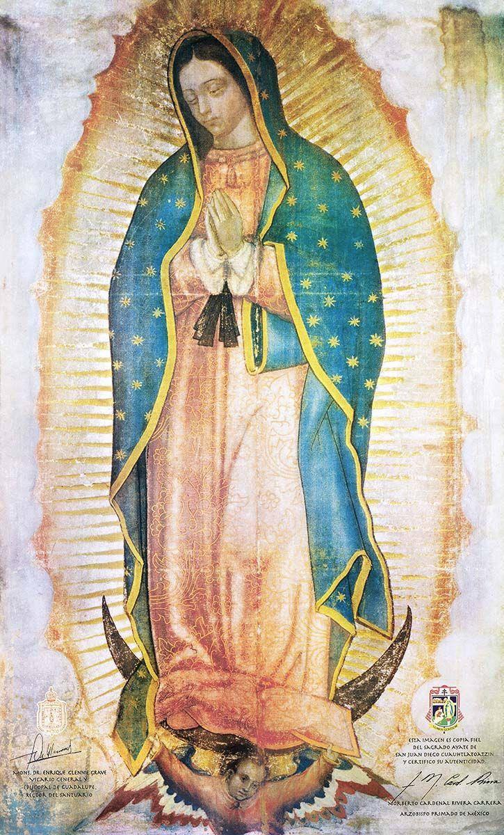 725x1200 Download Virgen De Guadalupe Wall Painting Wallpaper