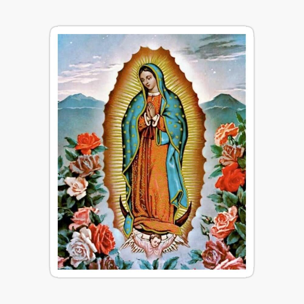 1000x1000 Our Lady of Guadalupe Virgin Mary Blessed Mother Virgen de Guadalupe Mexico Christian Catholic Religious Holy Art Poster
