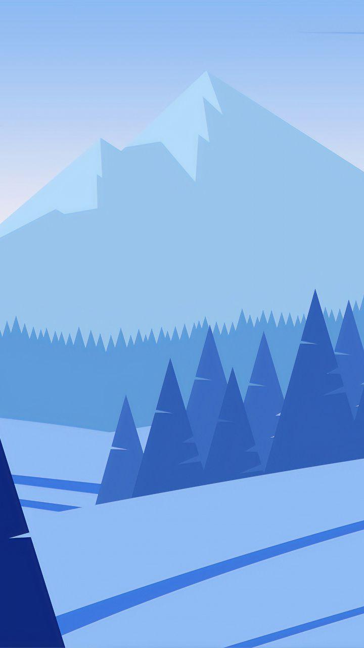 720x1280 Mountains, nature, landscape, digital art, minimal wallpaper. Minimal wallpaper, Art wallpaper, Original iphone wallpaper
