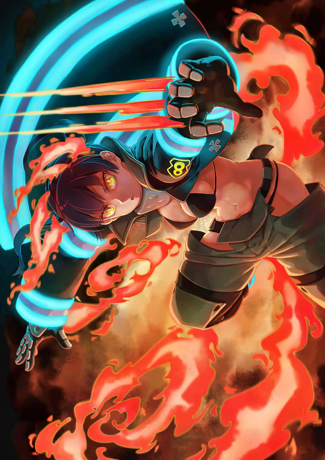 1358x1920 Download Tamaki Fire Force Wallpaper