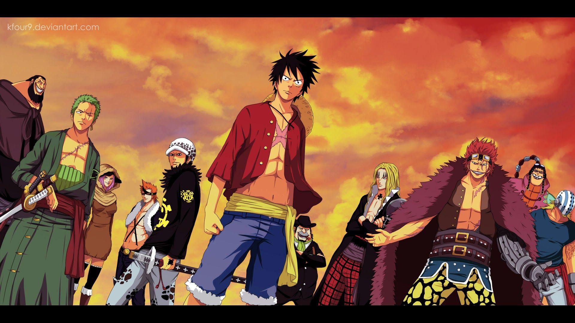 1920x1080 One Piece Luffy Law Wallpaper