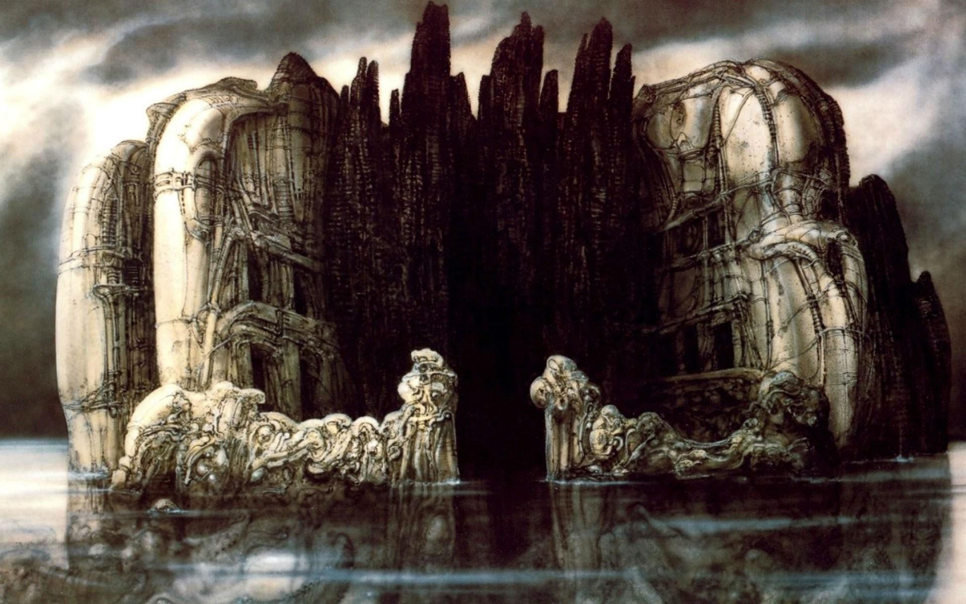 1920x1200 H R Giger Art Artwork Dark Evil Artistic Horror Fantasy Sci Fi Wallpaper At Dark Wallpaper