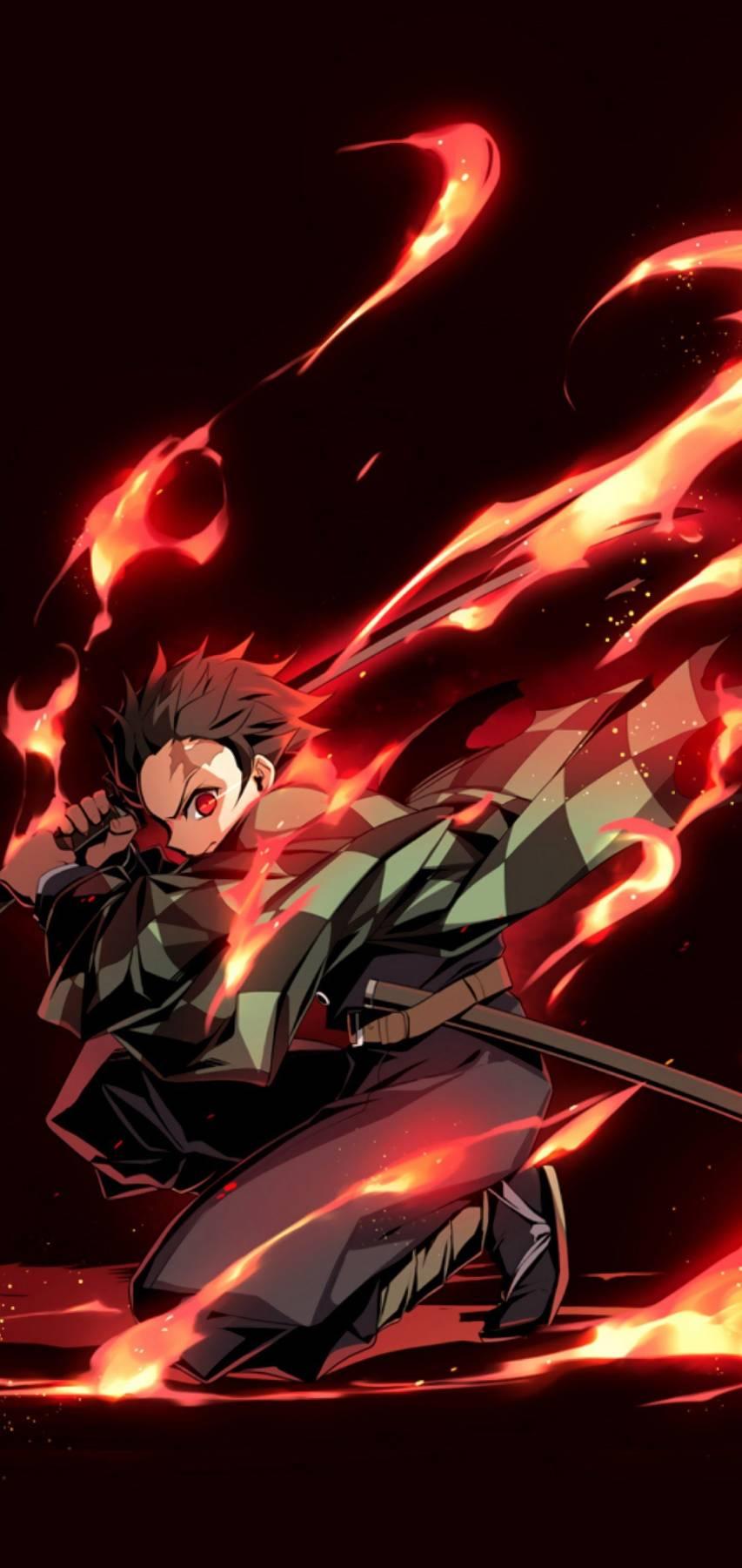 853x1800 Fire Force Background Image for Android Phones