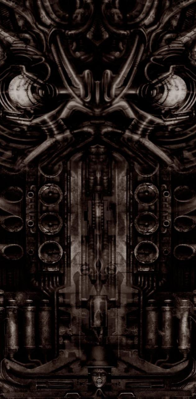 630x1280 Giger Art Alien wallpaper