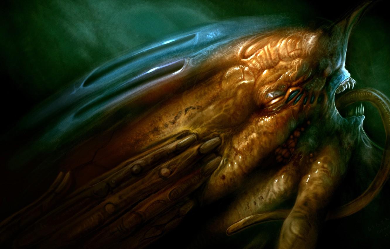 1332x850 Wallpaper face, hand, monster, art, H. R. Giger, Giger image for desktop, section фантастика