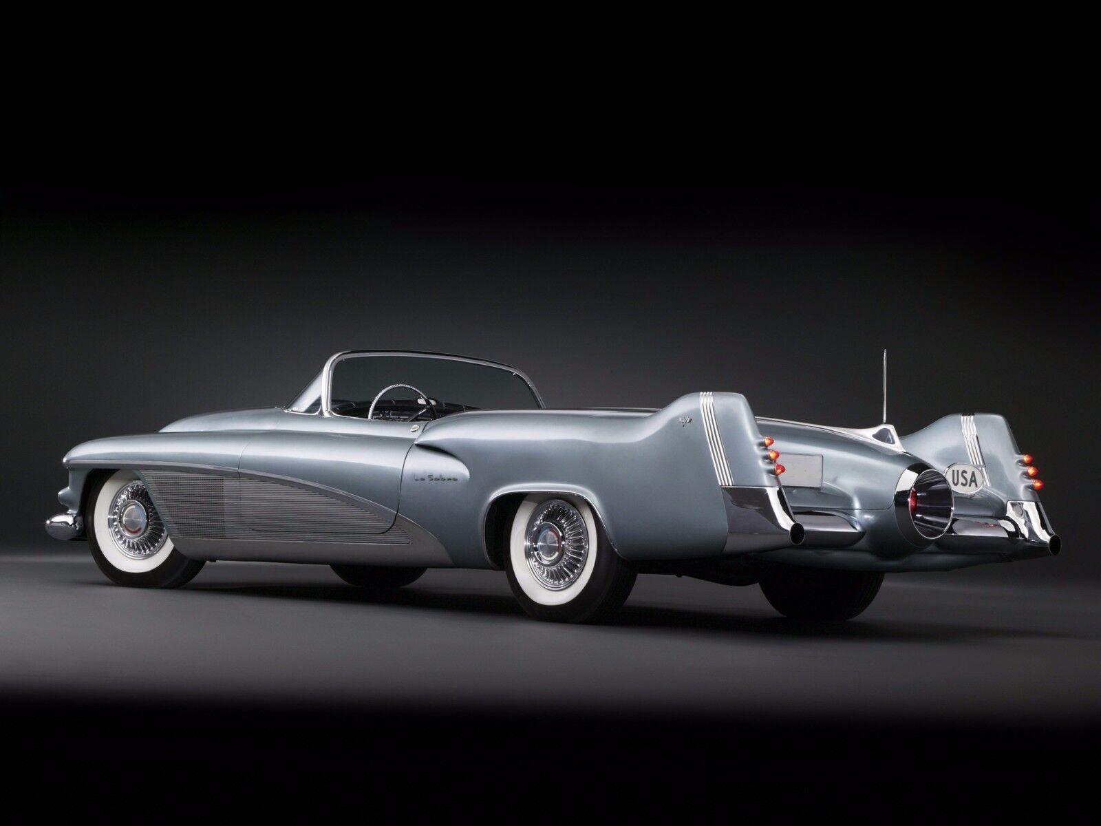 1600x1200 Vintage Mid Century Atomic Modern 1950s 1960s Jet Space Age Concept Car Art Deco