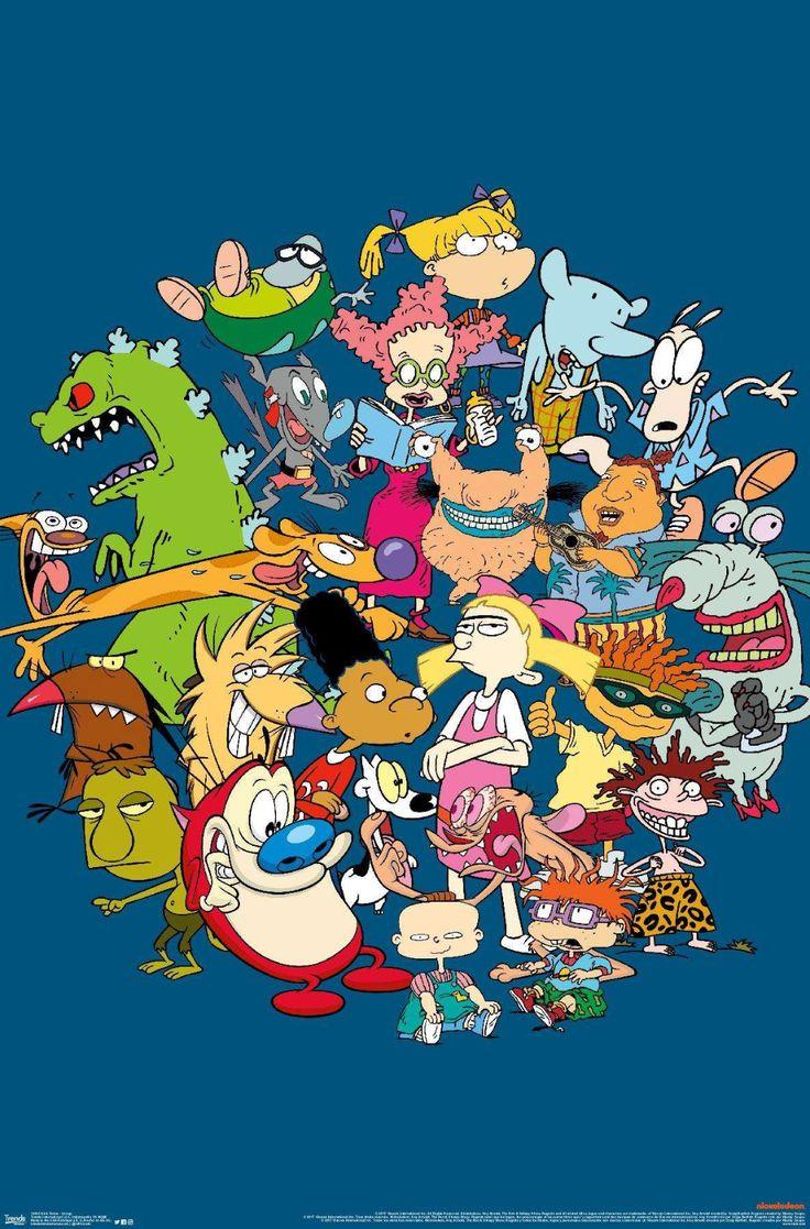 736x1117 Nickelodeon Characters Wallpaper