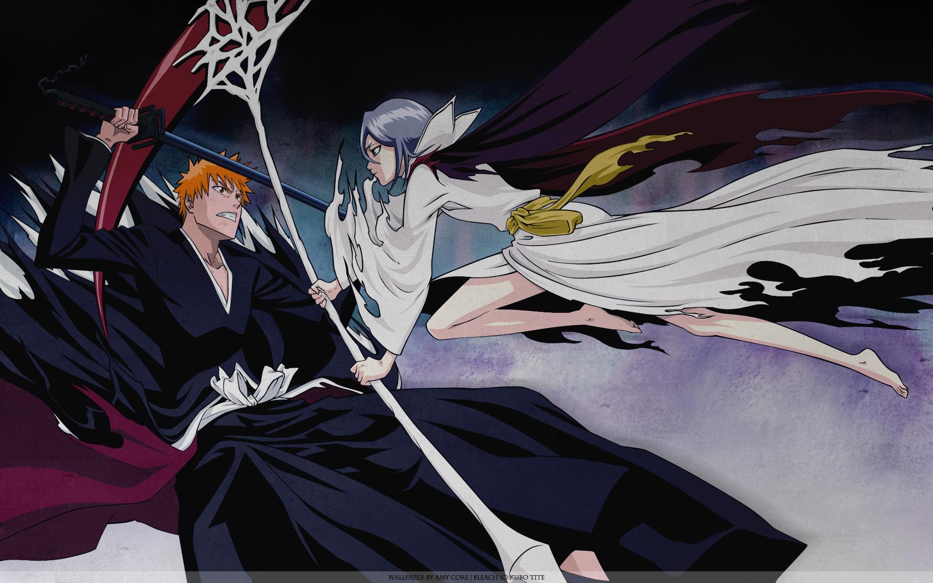 1920x1200 Ichigo vs Dark Rukia