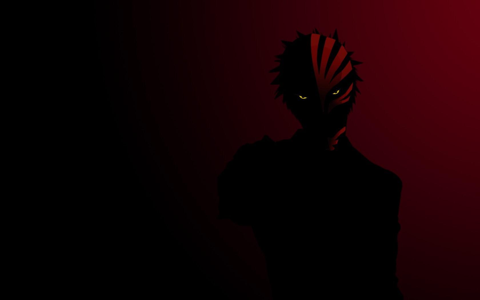 1680x1050 Wallpaper / Bleach, anime, dark, red, glowing eyes free download