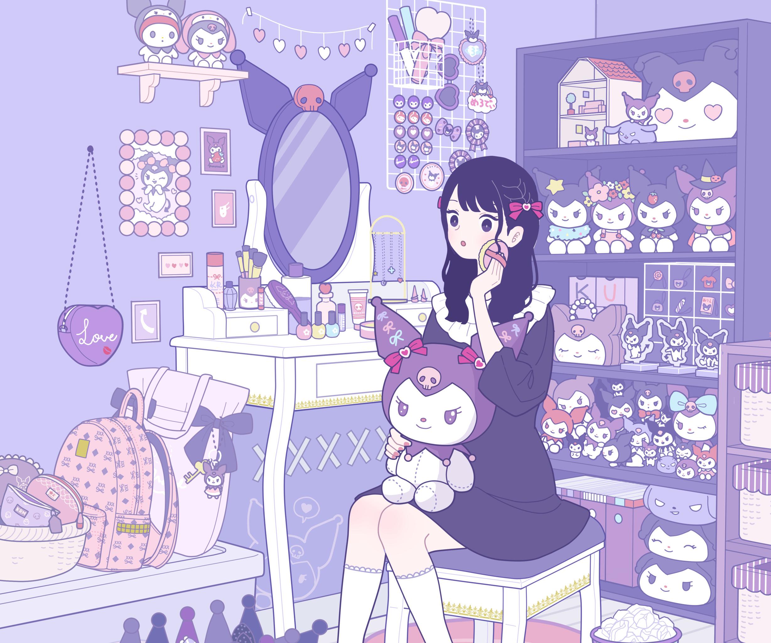 2456x2047 Kuromi (Onegai My Melody) Wallpaper