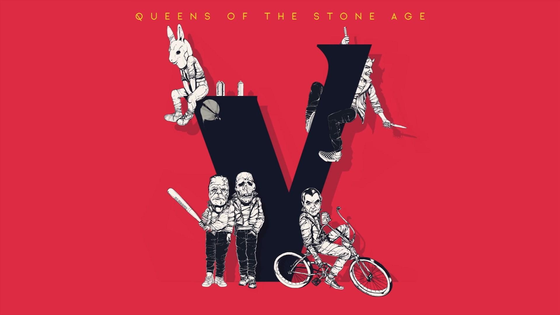 1920x1080 Wallpaper / trumpet, indoors, red, performance, artist, rock music, human body part, Queens of the Stone Age, arts culture and entertainment, 1080P, musician, villains free download