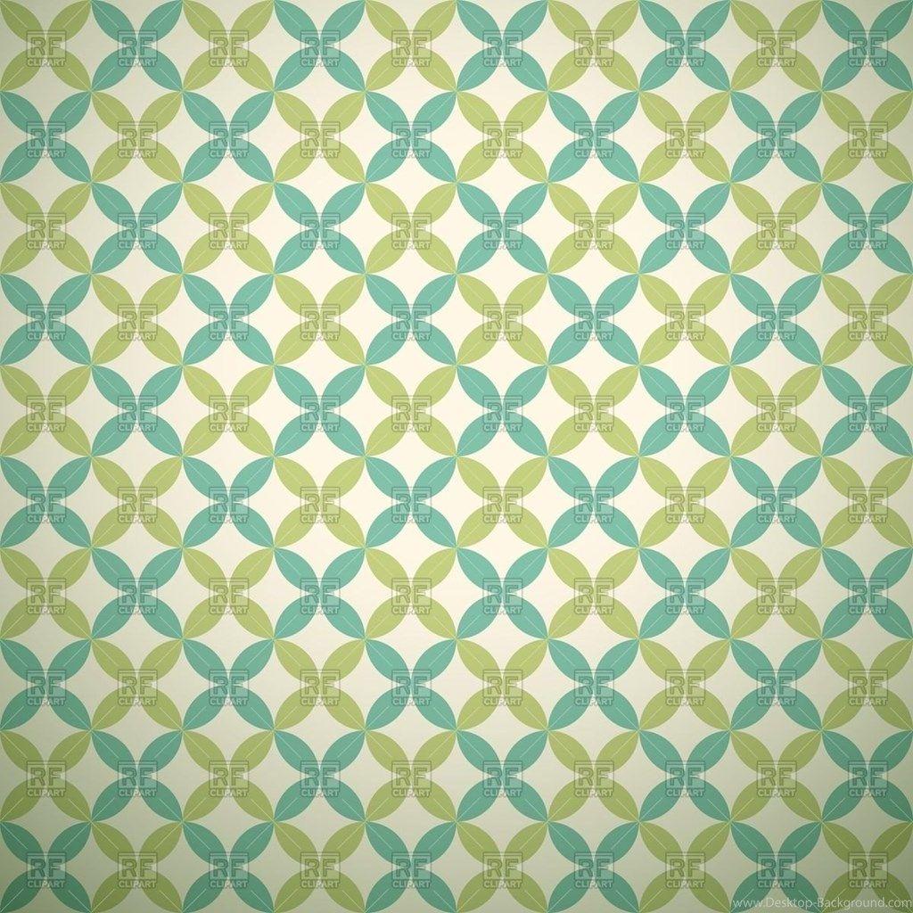 1024x1024 Green And Blue Pastel Wallpaper With Round Elements, 40649