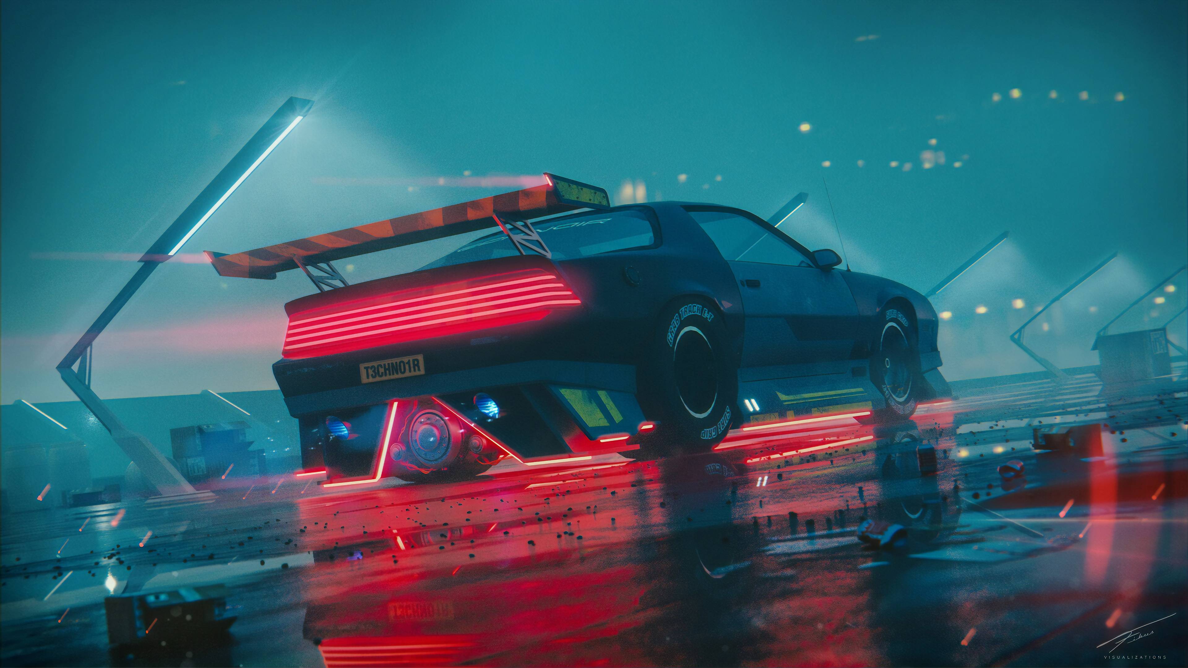 3840x2160 Cyberpunk Chevy Camaro 4k, HD Artist, 4k Wallpaper, Image, Background, Photo and Picture