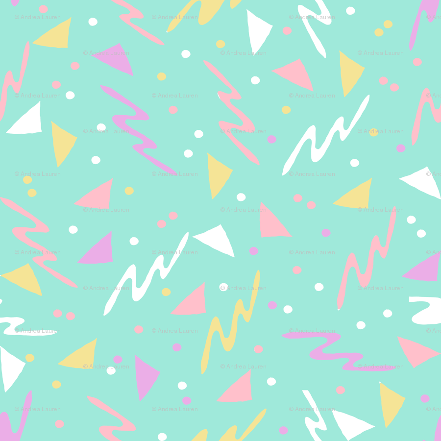 900x900 90s // rad retro pastel mint 80s 90s fabric abstract kids surf skate