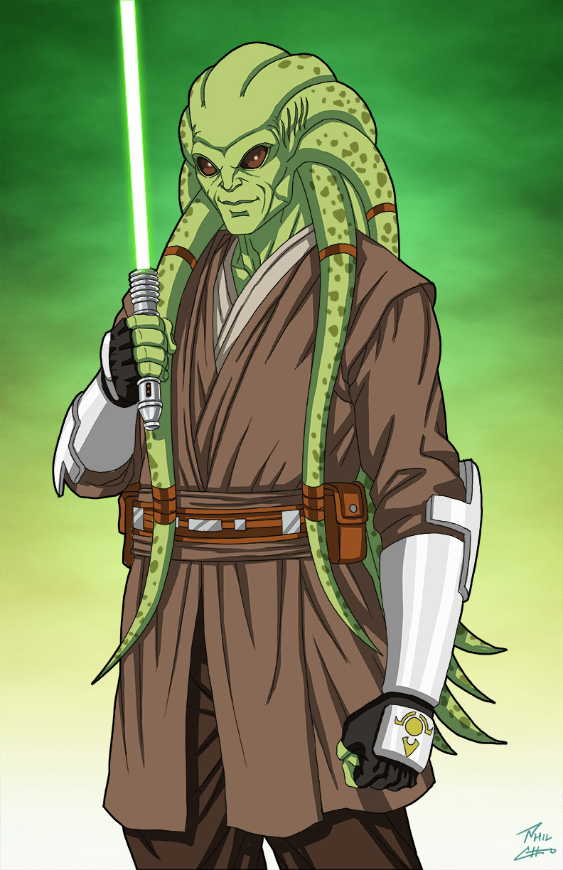 792x1224 Kit Fisto Commission By Phil Cho. Star Wars Drawings, Star Wars Characters Picture, Star Wars Image