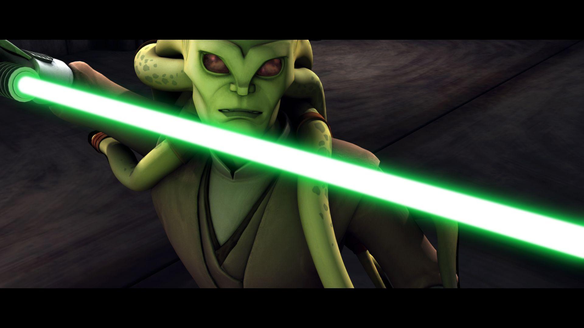 1920x1080 Kit Fisto Lightsaber Desktop Wallpaper