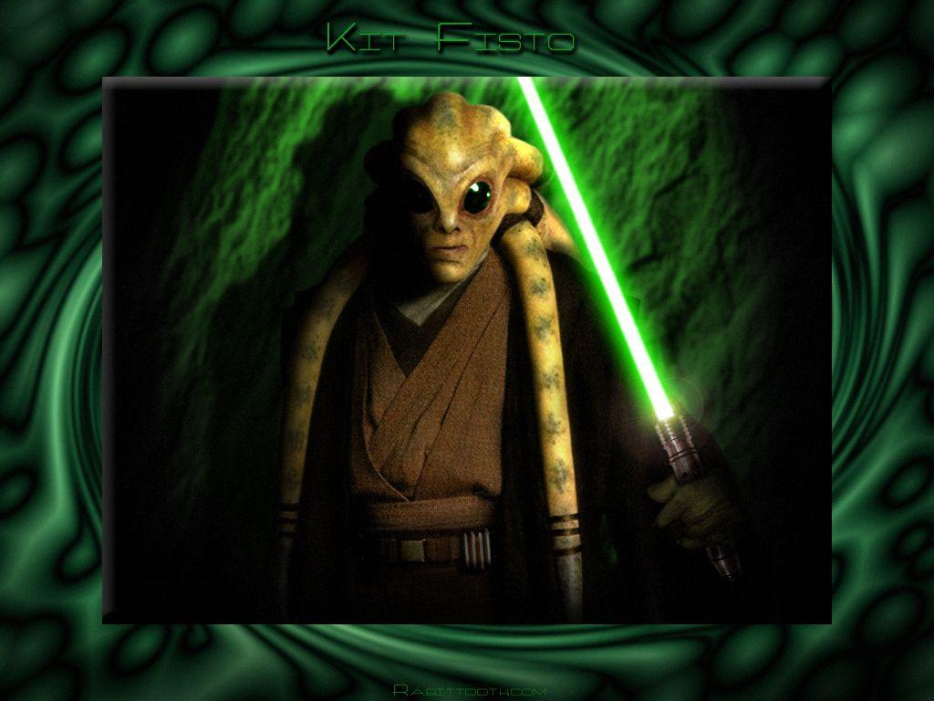 1024x768 Kit Fisto Star Wars Franchise Wallpaper