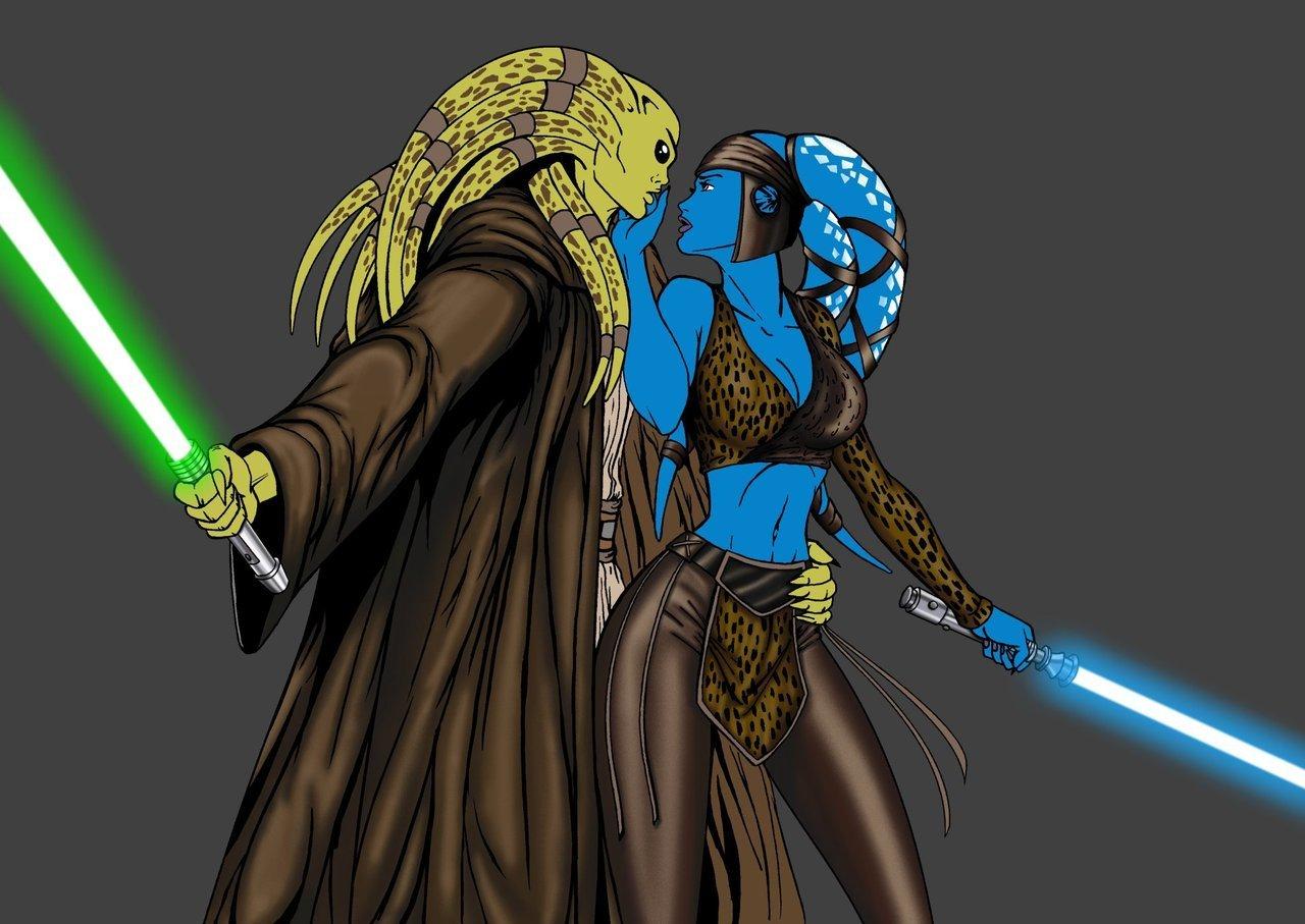 1280x907 Kit Fisto Lightsaber Wallpaper