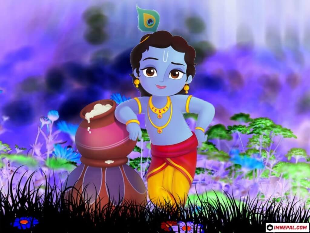1024x768 Lord Krishna Image HD Wallpaper To Download Free