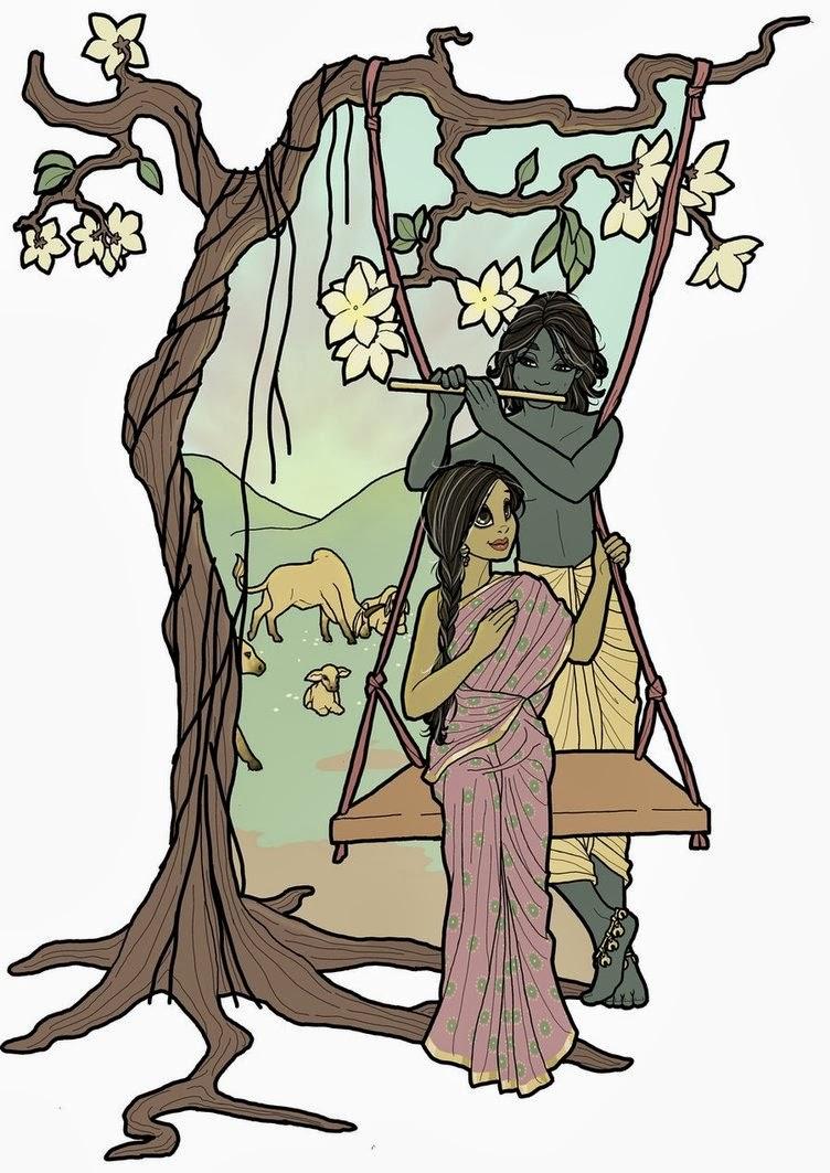 752x1063 Latest Krishna Wallpaper and Krishna picture: Animated Krishna and Radha