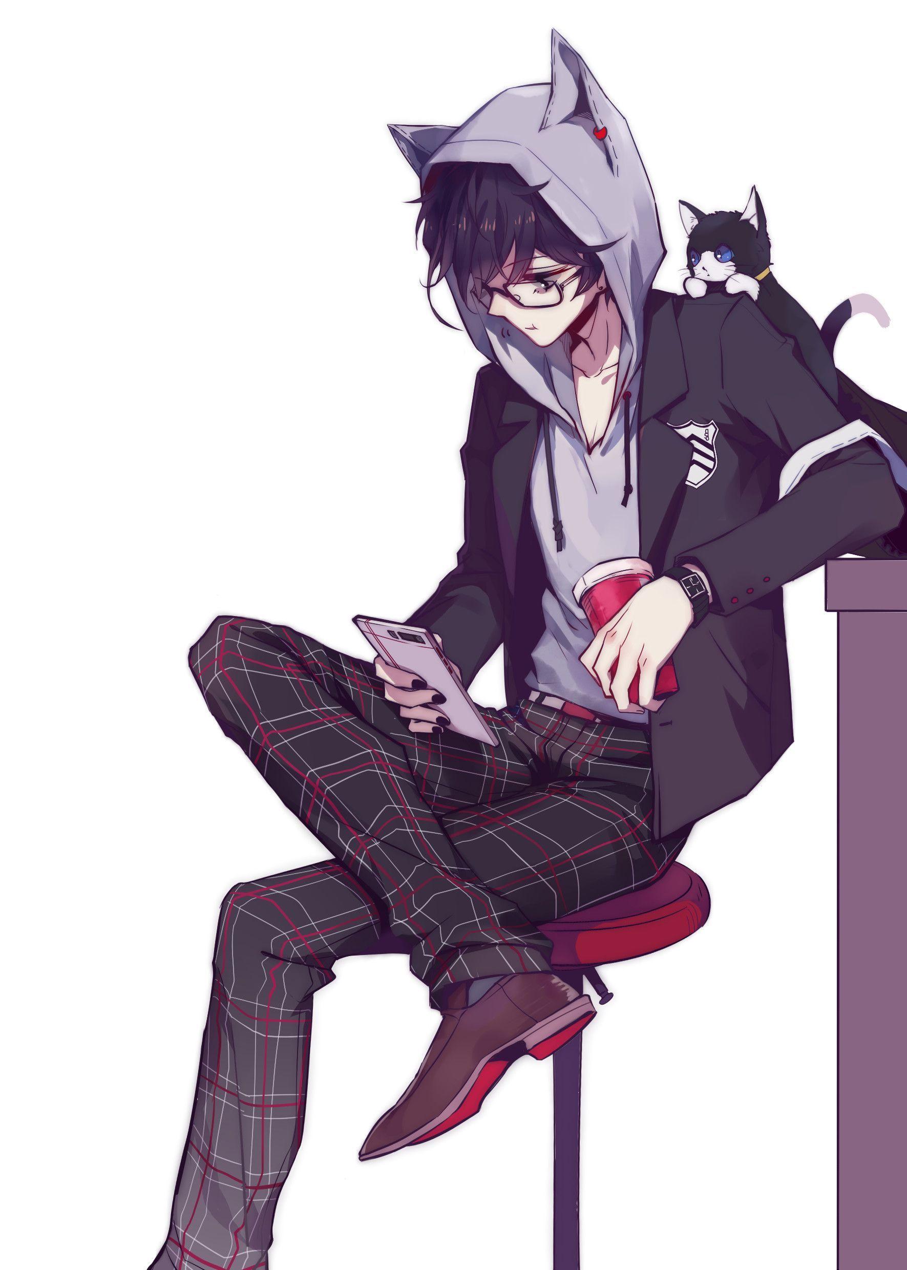 1771x2480 cat boy anime