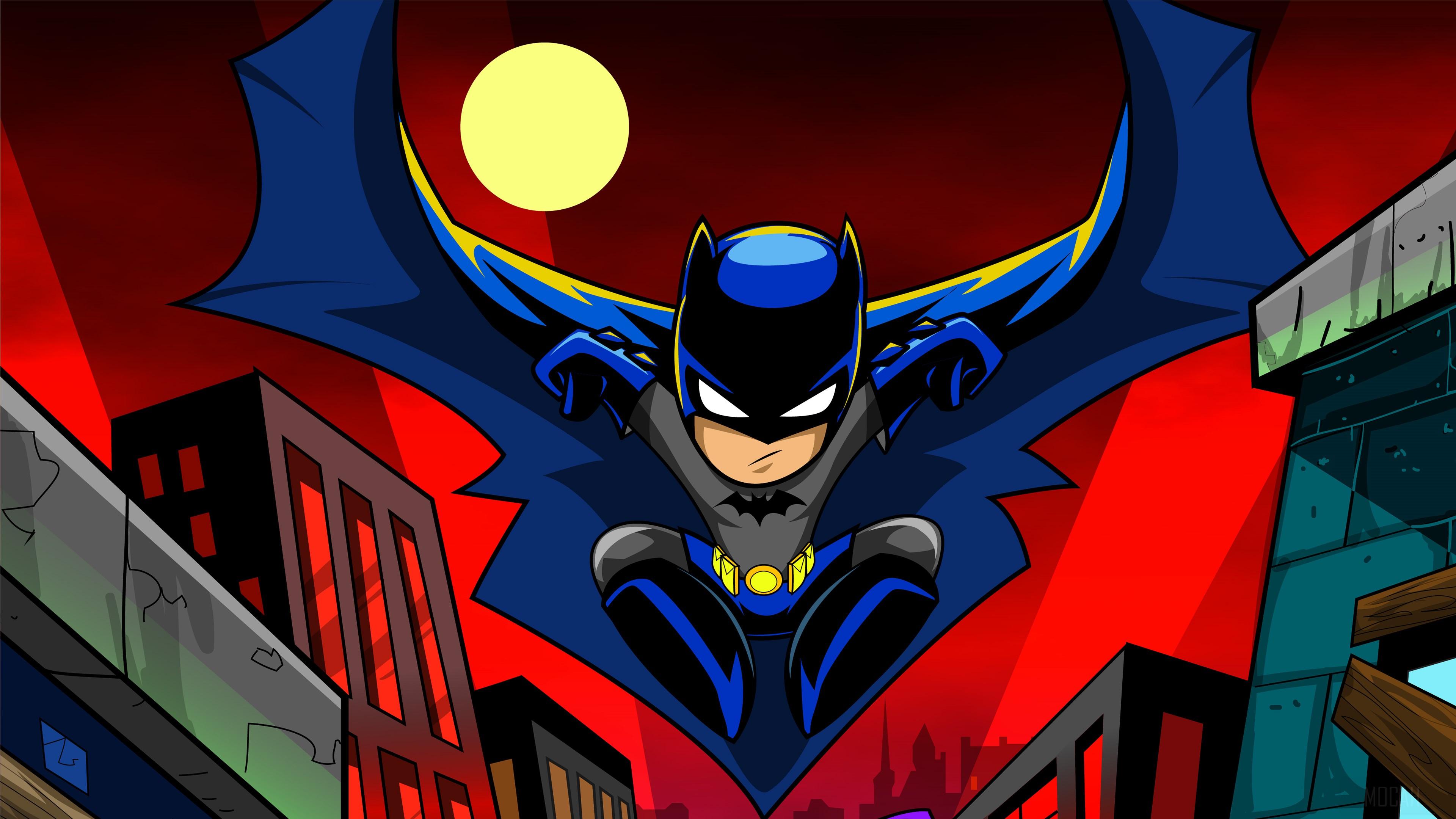 3840x2160 Batman Cartoon Art 4k Gallery HD Wallpaper