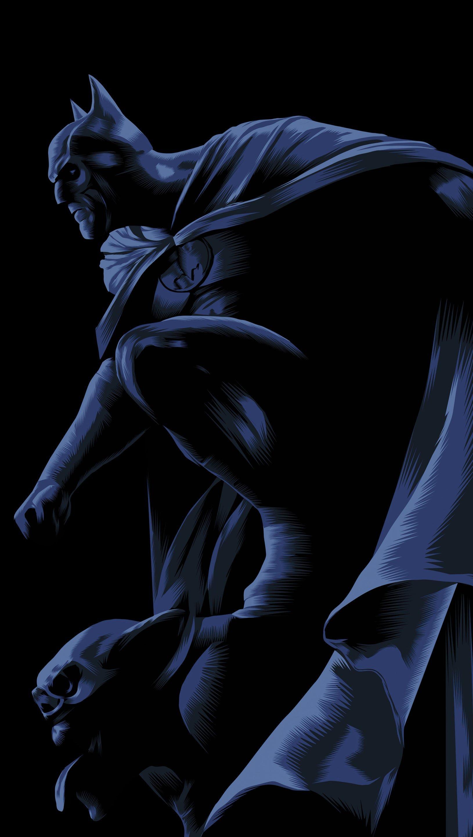 1630x2880 Batman Dark Knight Illustration Wallpaper 5k Ultra HD