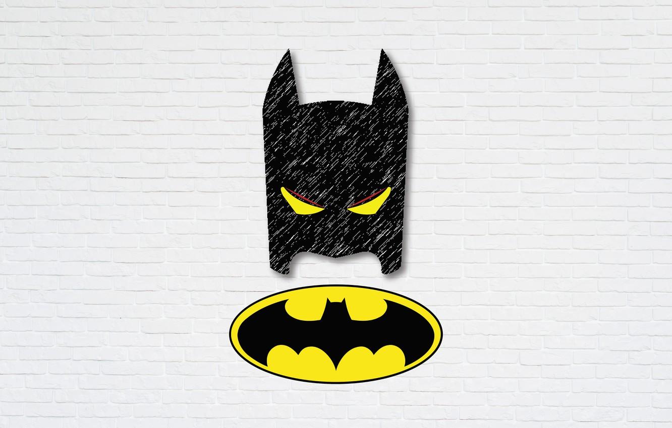 1332x850 Wallpaper logo, Figure, Batman, Batman, illustration image for desktop, section минимализм