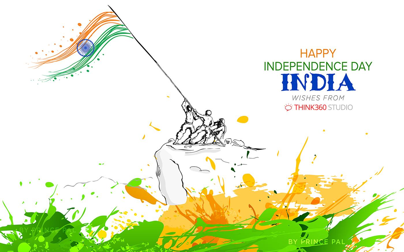 1400x875 India Independence Day Wallpaper By Prince Pal