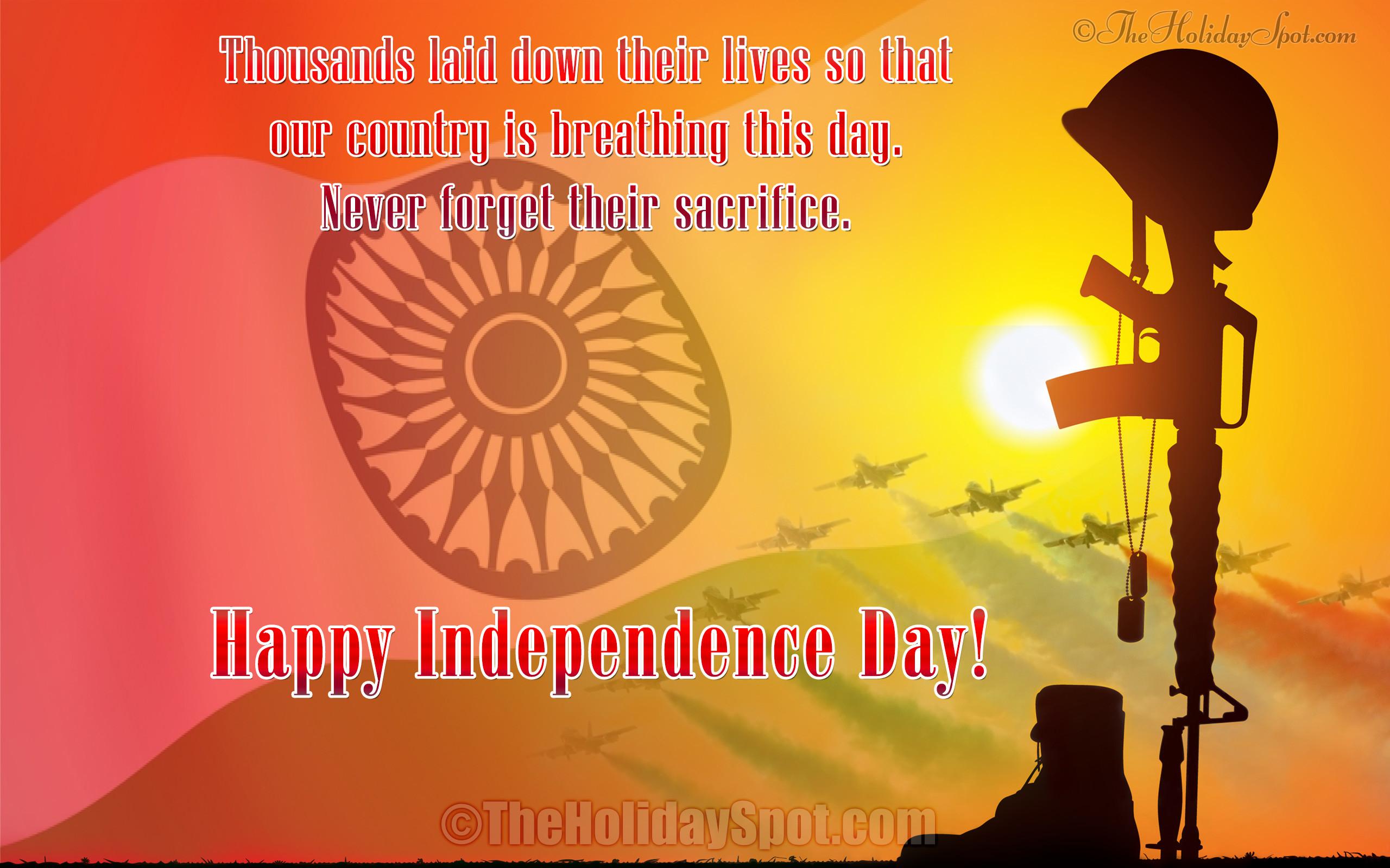 2560x1600 Colorful HD Wallpaper with Happy Indian Independence Day wishes