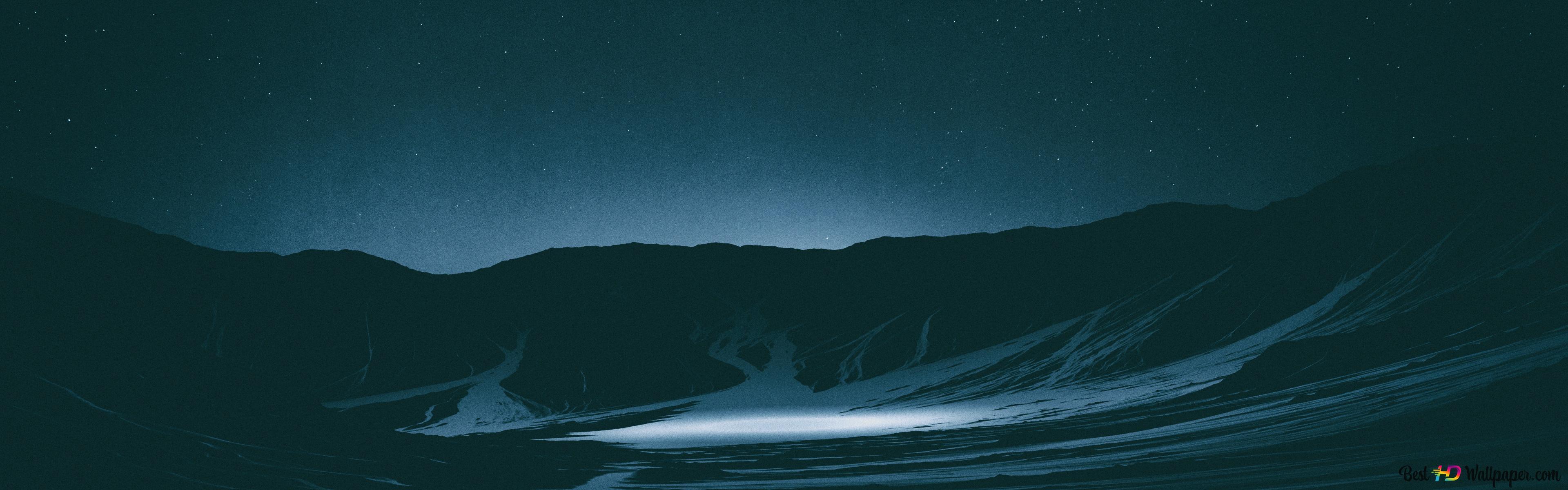 3840x1200 Night Sky 4K wallpaper download