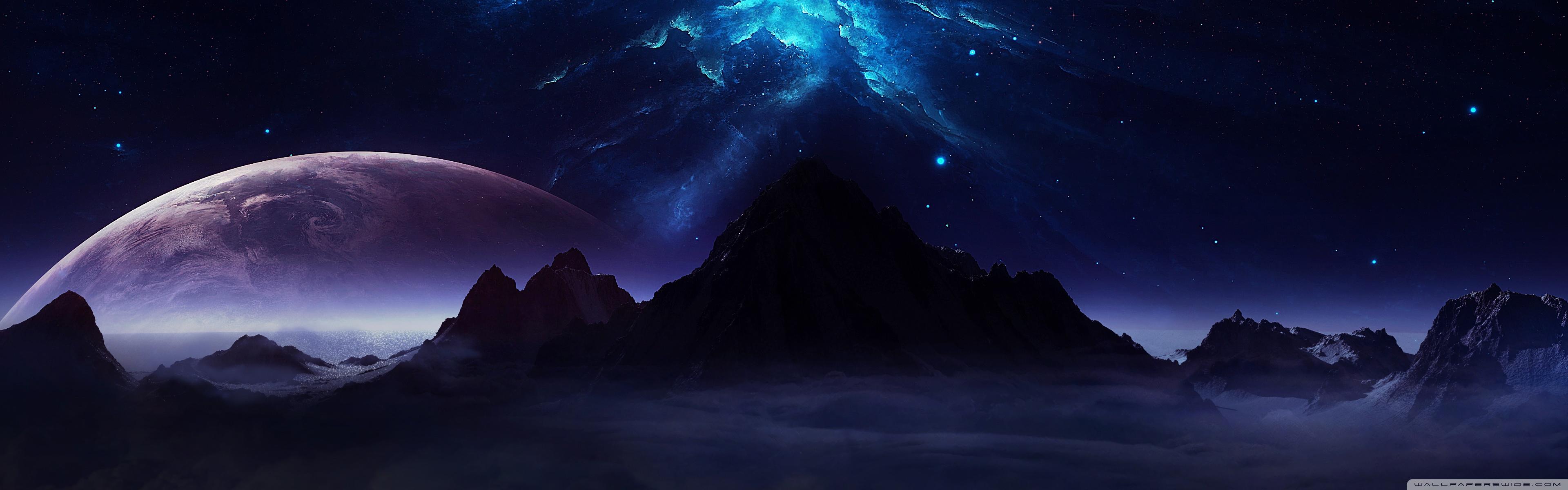3840x1200 Outer Space Ultra HD Desktop Background Wallpaper for : Widescreen & UltraWide Desktop & Laptop : Multi Display, Dual Monitor : Tablet
