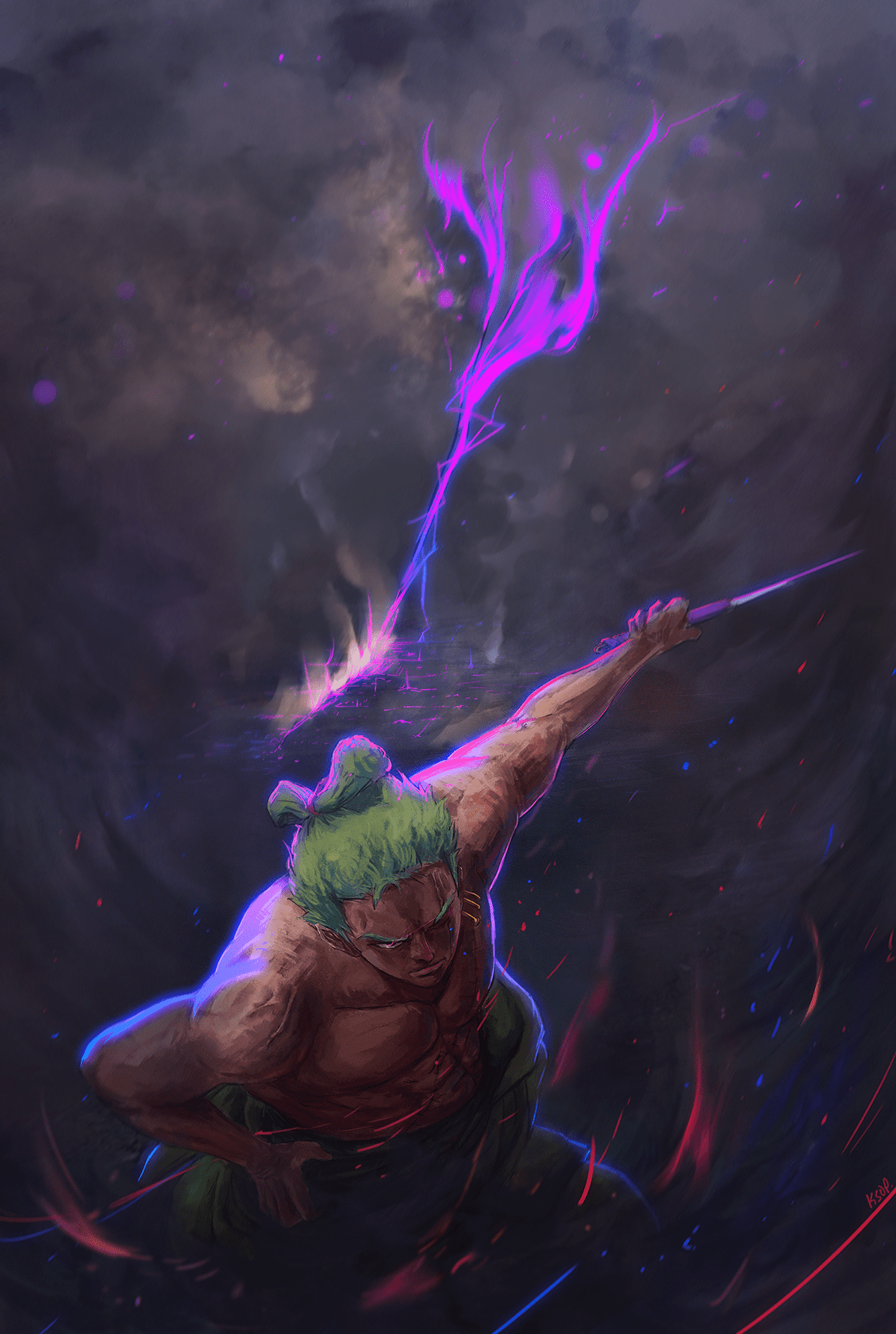 Purple Zoro Wallpapers - Top Free Purple Zoro Backgrounds - WallpaperAccess