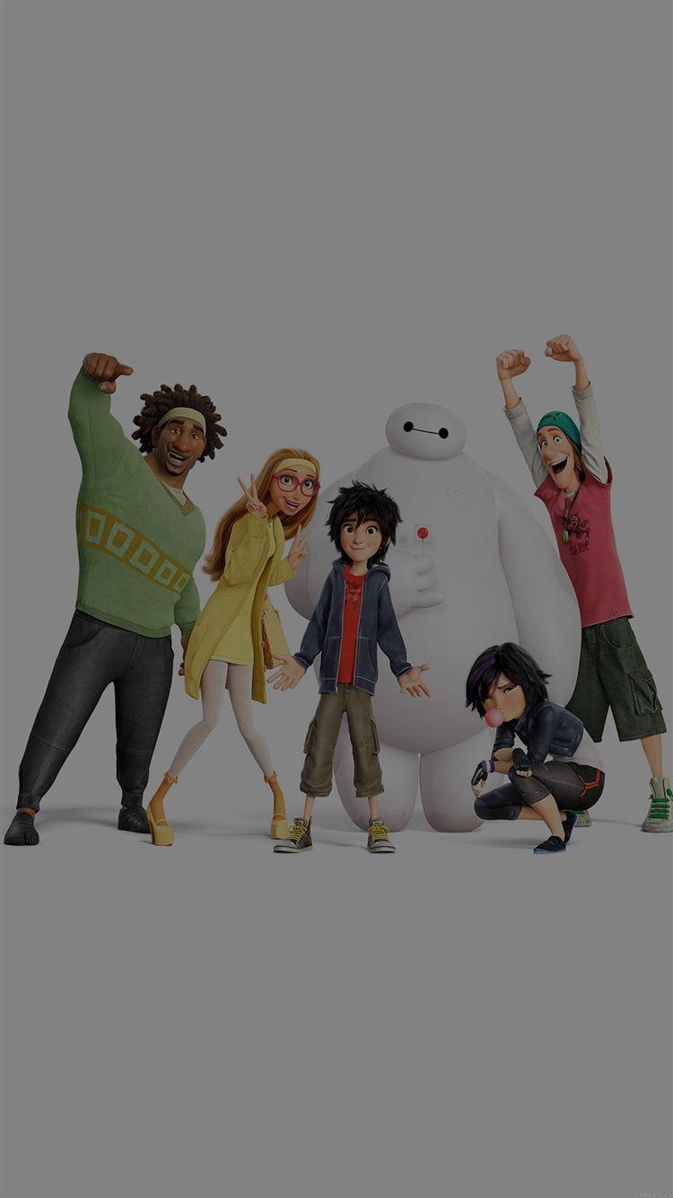 750x1334 Big Hero 6 Chracters Dark All Disney Art Illust iPhone 8 Wallpaper Free Download