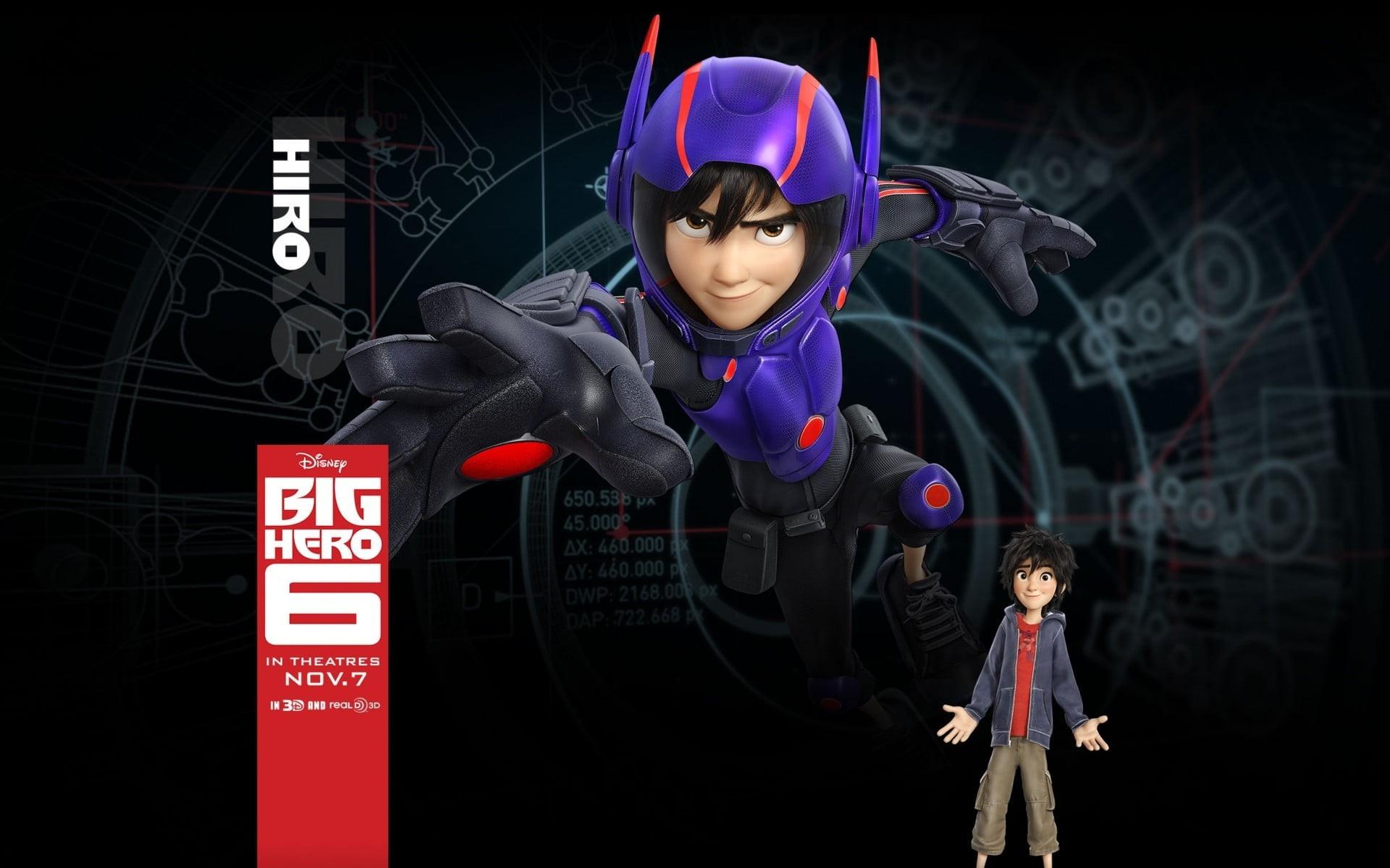 1920x1200 Wallpaper / digital, front view, looking at camera, hiro, animated movies, young women, females, big, 1080P, innocence, Walt Disney, Hiro Hamada (Big Hero 6), movies free download