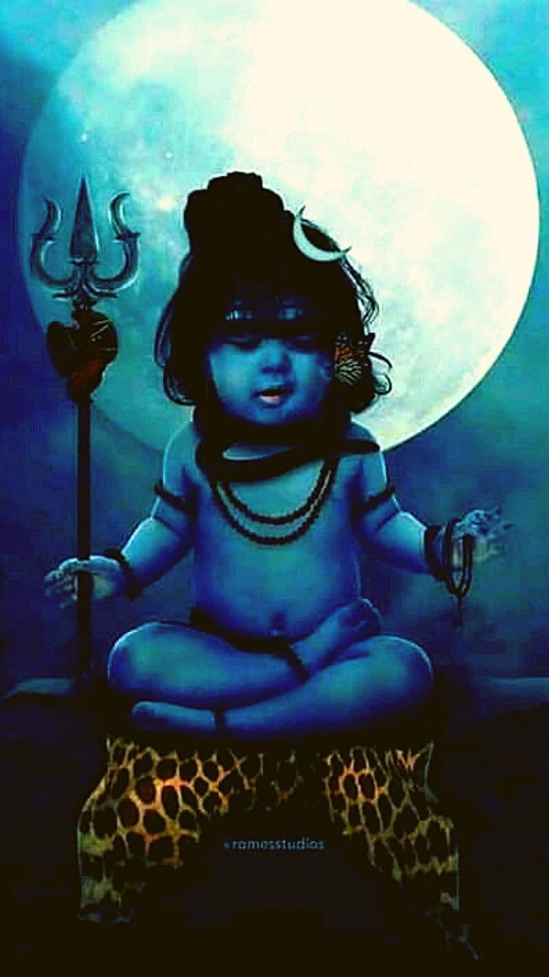 800x1422 Download Baby Mahadev Full HD Wallpaper