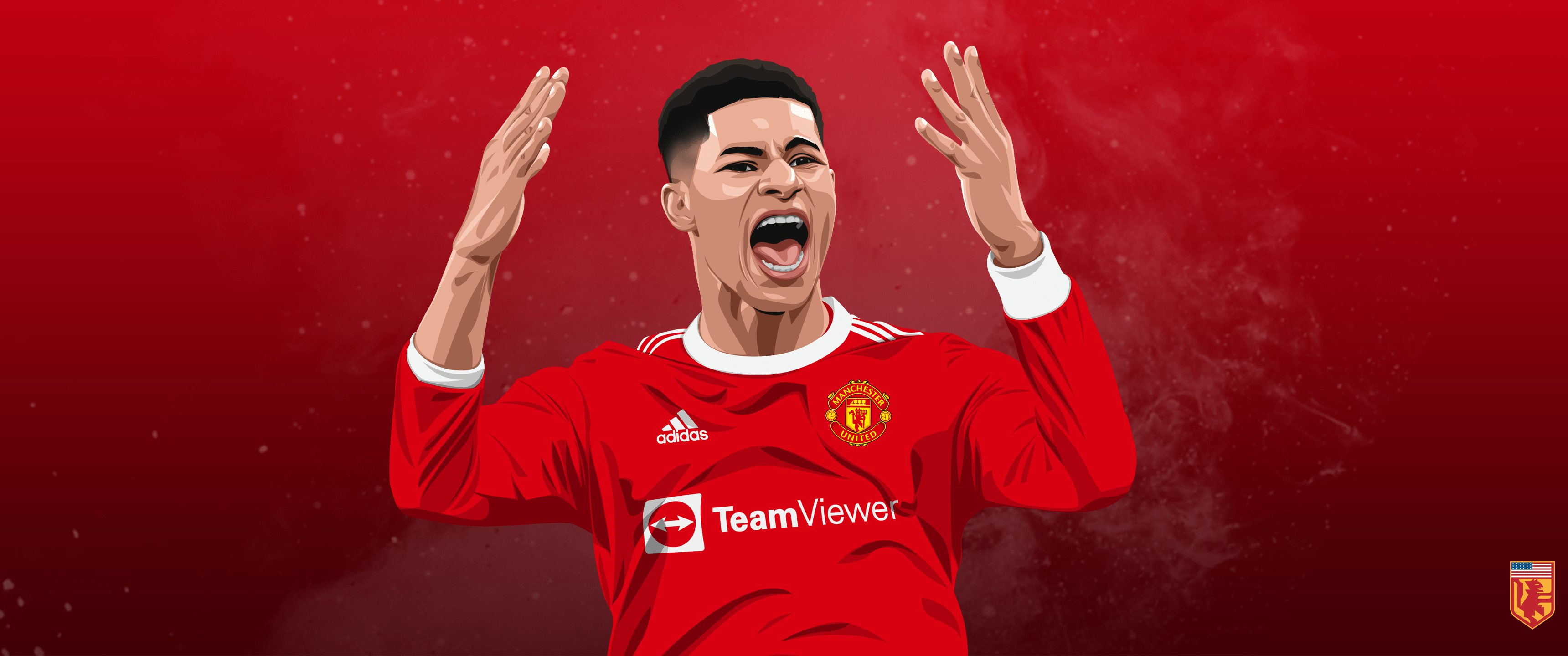 3440x1440 Manchester United Players Wallpaper