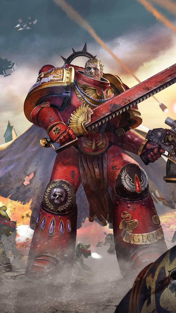 750x1334 Wallpaper / Video Game Warhammer 40K Phone Wallpaper, Space Marine, Weapon, Armor, Warrior, 750x1334 free download
