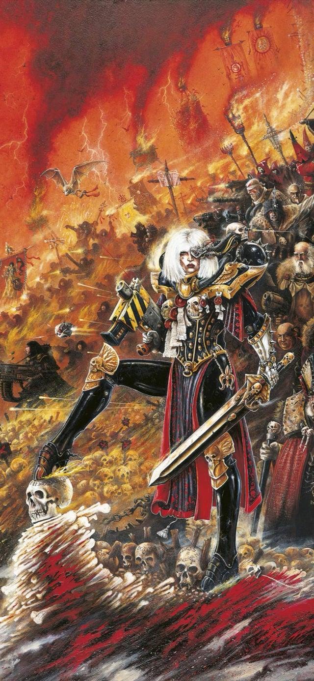 640x1385 Warhammer 40k, Adepta Sororitas Sisters wallpaper [1360x2944]