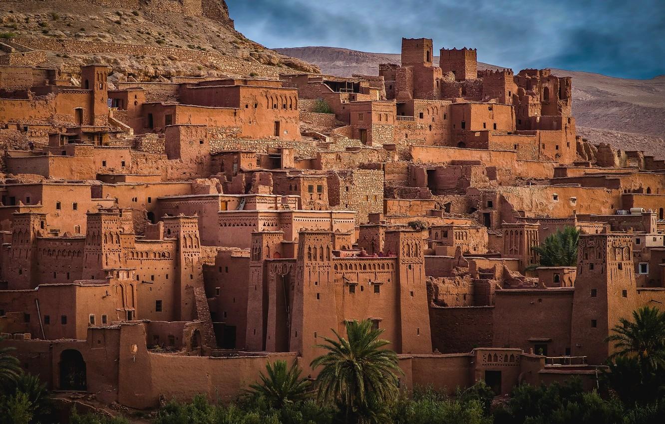 1332x850 Wallpaper The City, Desert, Building, Home, Hill, Morocco, Ksar, To Say Ben Khada) Image For Desktop, Section город