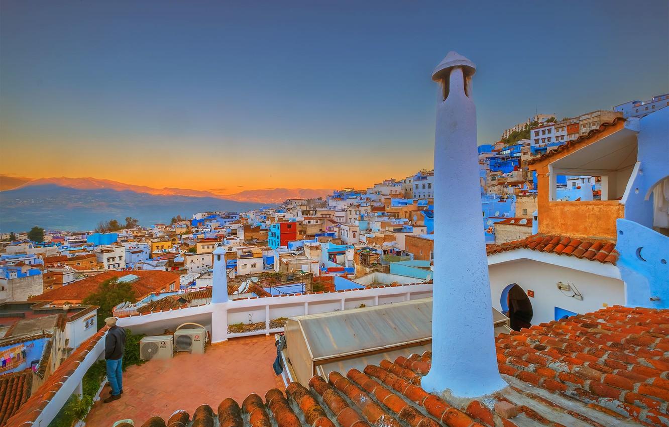 1332x850 Wallpaper home, slope, Morocco, Chefchaouene image for desktop, section город