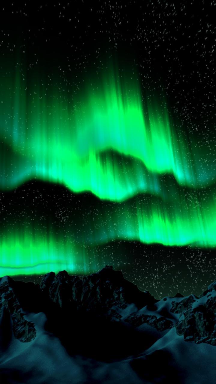 720x1280 Aurora Borealis Live Wallpaper APK pour Android Télécharger
