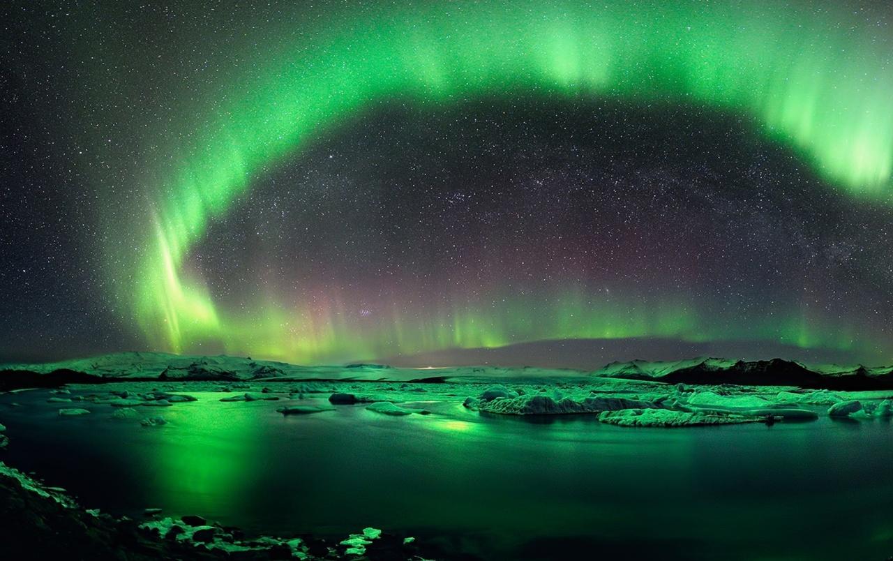 1280x804 Aurora Borealis Iceland Green wallpaper. Aurora Borealis Iceland Green